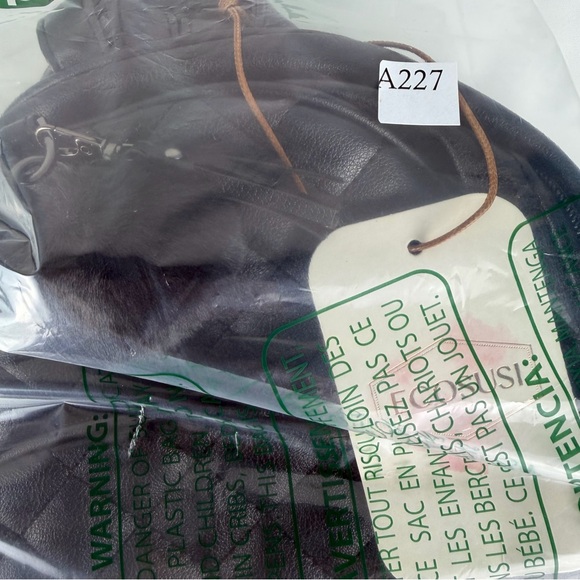 NWT ECOSUSI Mini Backpack Women PU Leather Black Backpack - Picture 10 of 10